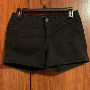 American Eagle 'Shortie" Black Stretch Shorts